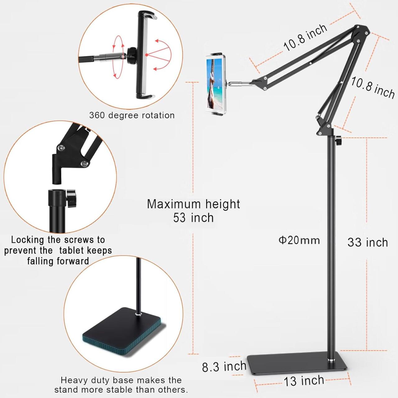 Soporte de Suelo™  | Para Tabletas y Teléfonos